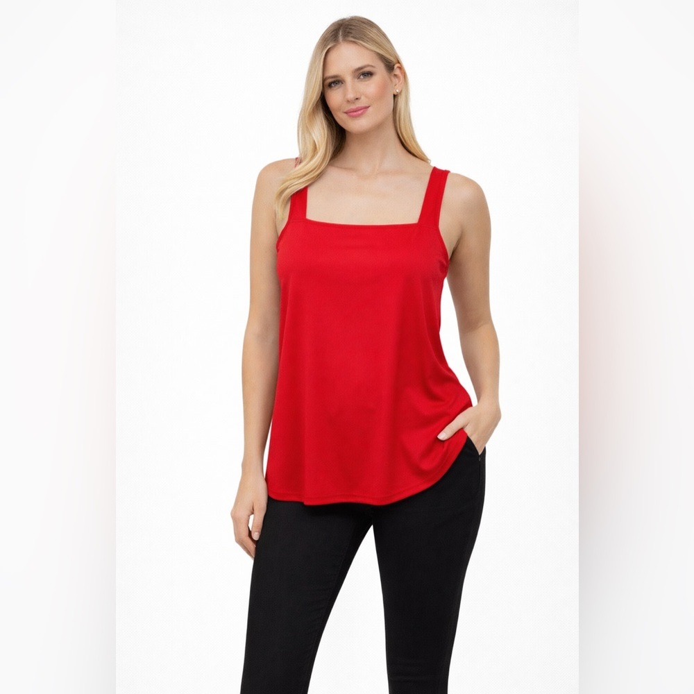 New Directions Women's Red Tank Top Size XL
